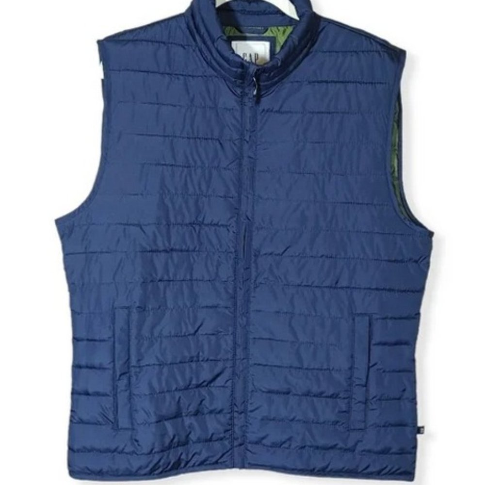 Gap Blue Cold Control Puffer Vest **Like new condition**